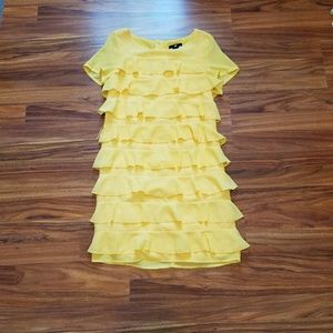 Yellow ruffle H&M dress